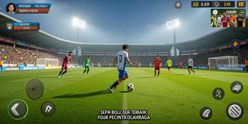 Tampilan gameplay menakjubkan dari 47F dengan aksi sepak bola yang mendebarkan.