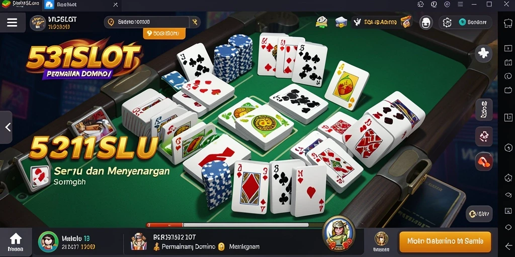 Screenshot utama 531SLOT menampilkan gameplay Domino yang seru.
