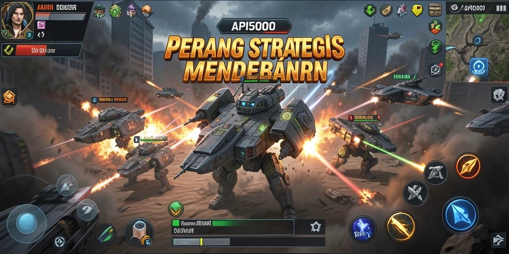 Gameplay seru dalam API5000 yang menegangkan di medan perang.
