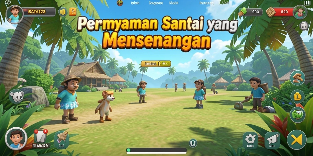 Tampilan menarik dari gameplay BATA123 yang penuh warna.