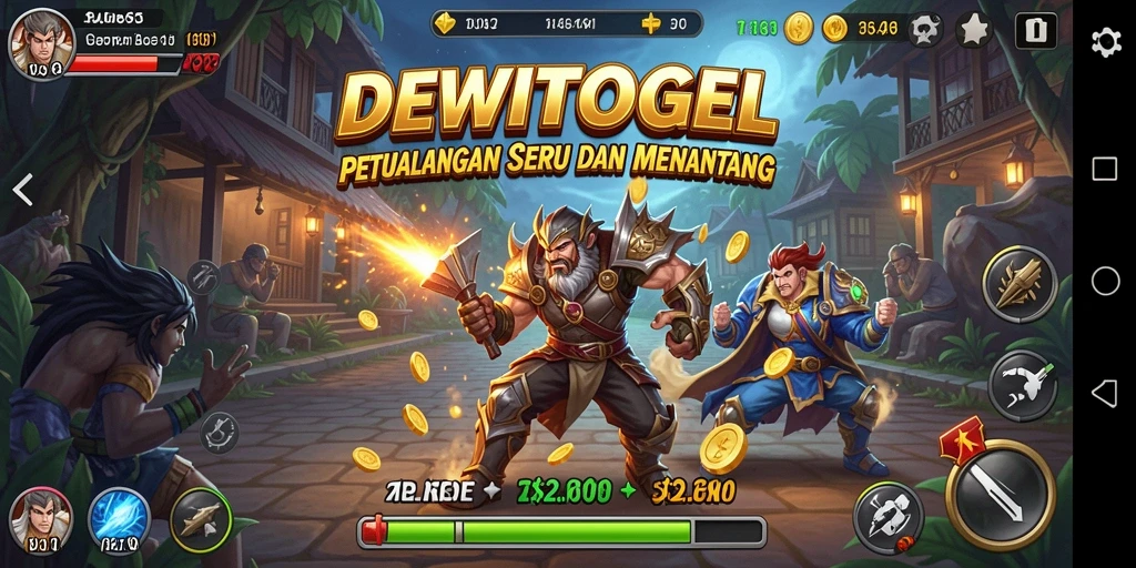 Gameplay DEWITOGEL menampilkan petualangan yang menegangkan dan seru.