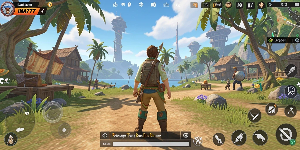 Tangkapan layar menunjukkan aksi mendebarkan dalam dunia Open World.