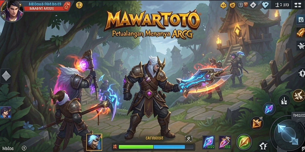 Tampilan gameplay seru di dalam dunia fantasi MAWARTOTO.
