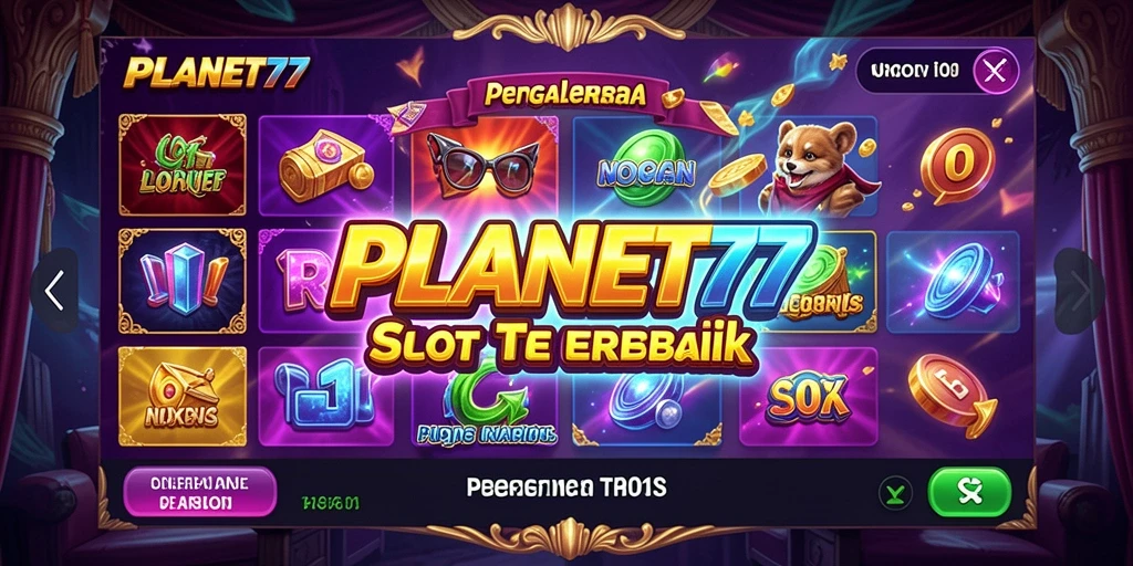 Tampilan gameplay Slot di PLANET77 yang mengasyikkan.