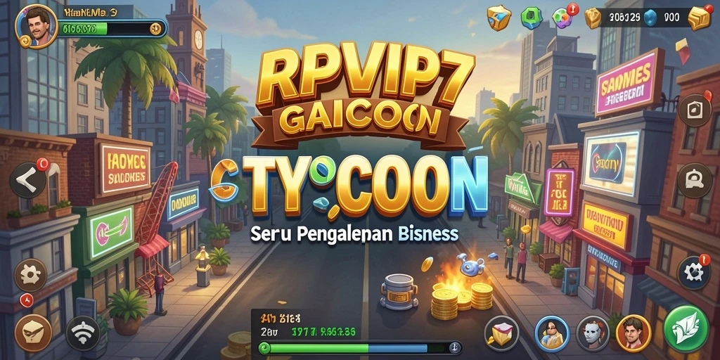 Tampilan gameplay RPVIP7 yang mengasyikkan dengan manajemen bisnis yang menarik.