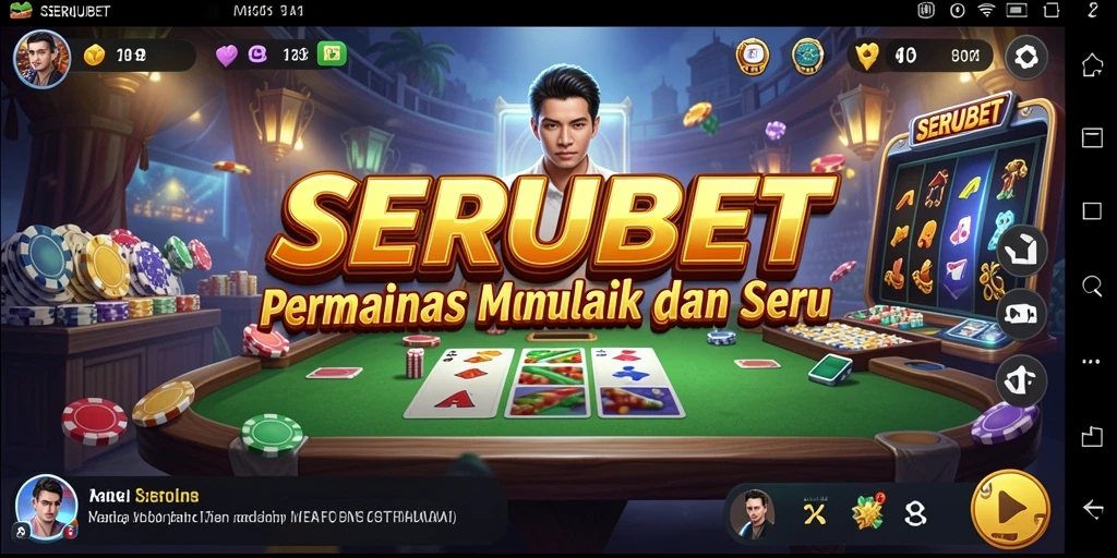 Tampilan gameplay menarik dari SERUBET dengan elemen simulasi.