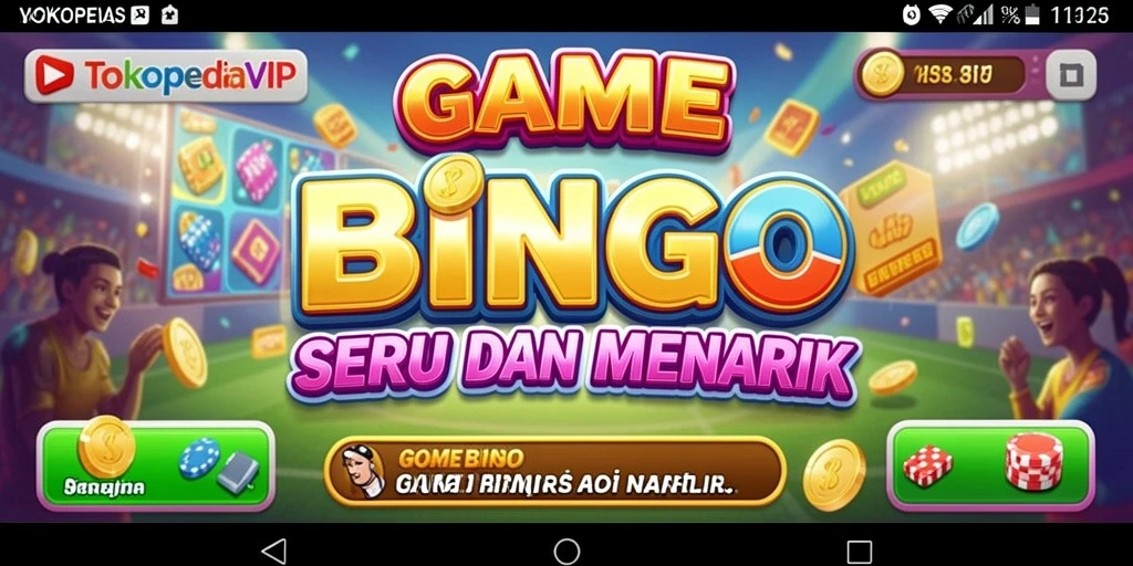 Screenshot gameplay Bingo di TOKOPEDIAVIP yang seru dan interaktif.